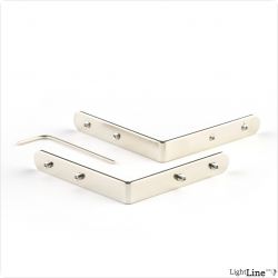 Light Line Verbinder Set (2 Stk.)  Profil mit Fl?gel und LL Serie 90/0